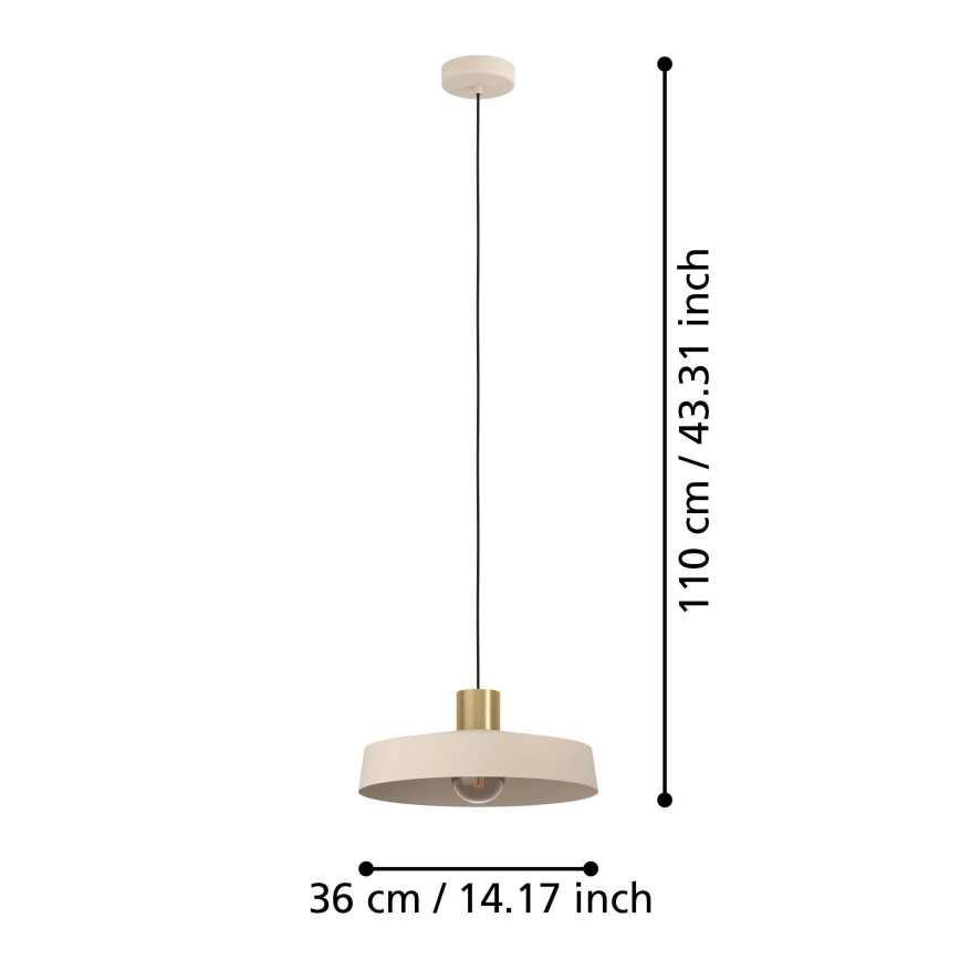Eglo - Hanglamp aan een koord 1xE27/40W/230V