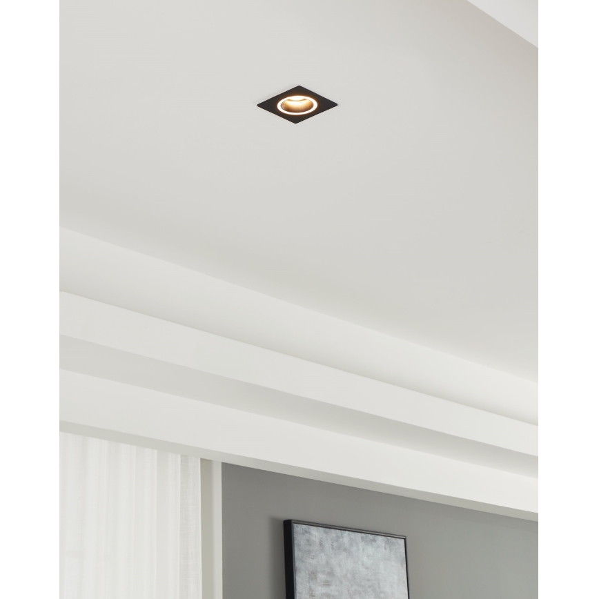Eglo - Inbouwverlichting 1xGU10/35W/230V antraciet