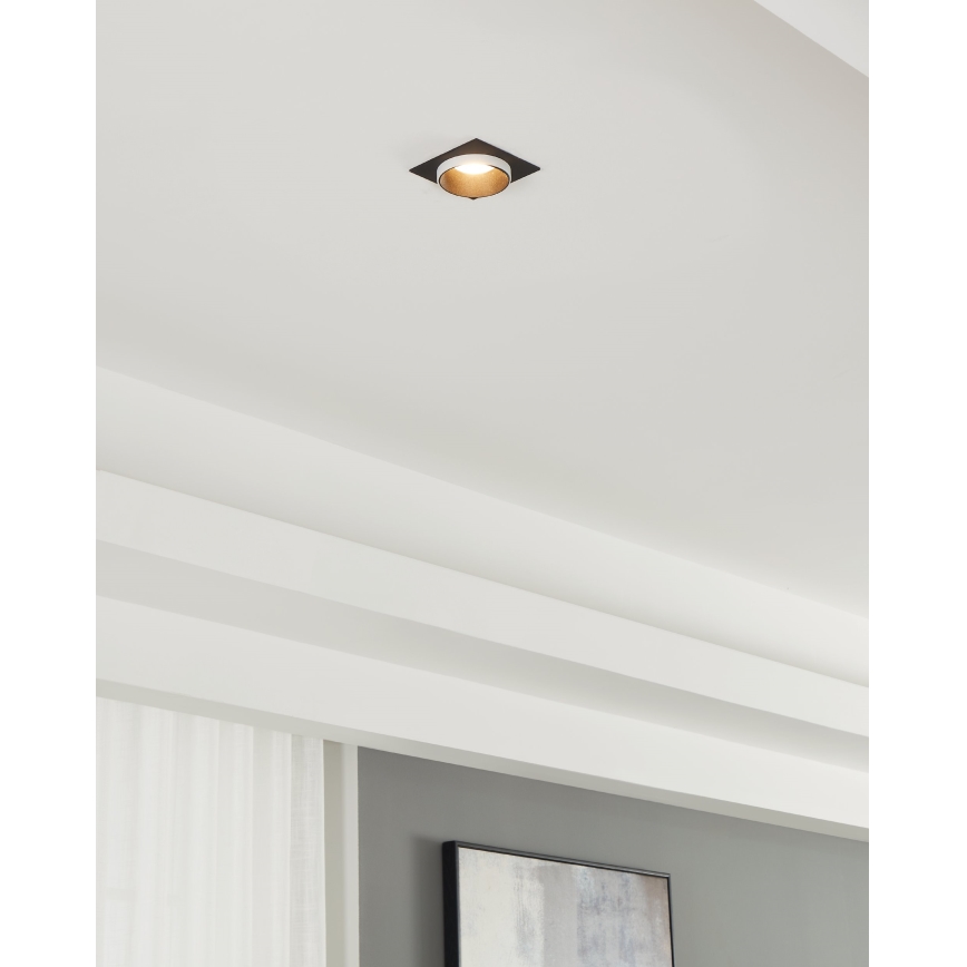 Eglo - Inbouwverlichting 1xGU10/35W/230V zwart