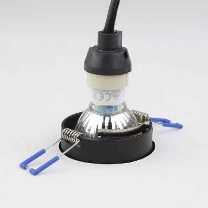 Eglo - Inbouwlamp 1xGU10/35W/230V zwart