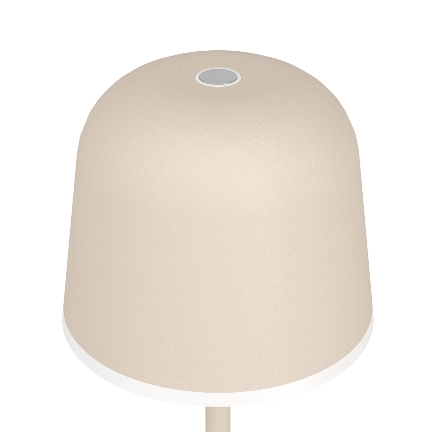 Eglo - LED Dimbaar buitenshuis rechargeable lamp LED/2,2W/5V 1800mAh beige IP54