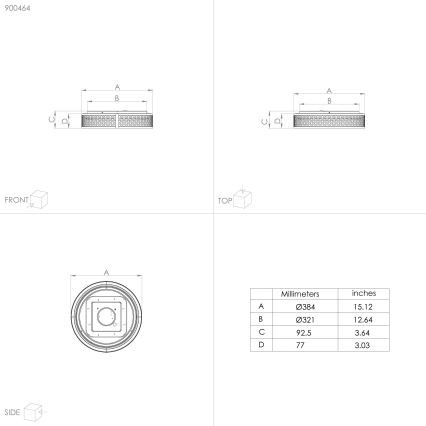 Eglo - LED Plafondlamp LED/24W/230V