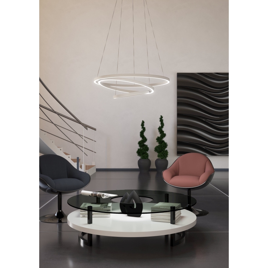 Eglo - LED dimbare kroonluchter aan snoer LED/43,2W/230V wit