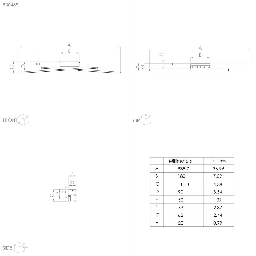 Eglo - LED Dimbaar Plafondlamp 2xLED/13W/230V