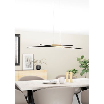 Eglo - LED dimbare hanglamp aan kabel 2xLED/13W/230V