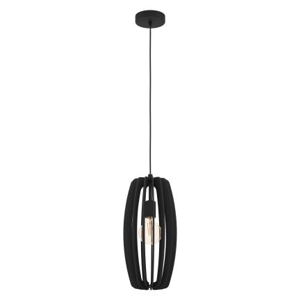 Eglo - Hanglamp aan een koord 1xE27/40W/230V zwart