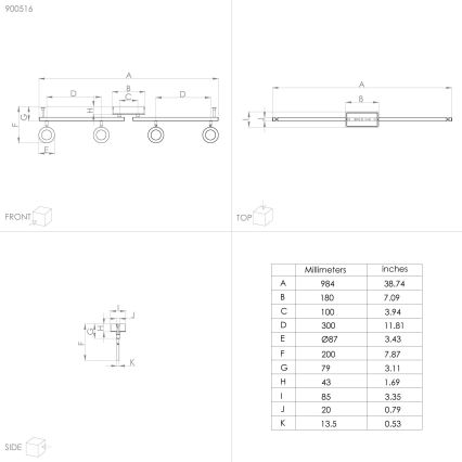 Eglo - LED spot 4xLED/3,2W/230V + 2xLED/3,3W/230V