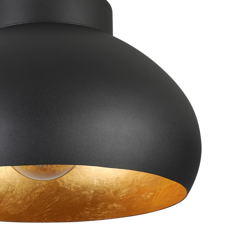 Eglo - Plafondlamp 1xE27/40W/230V zwart/goud