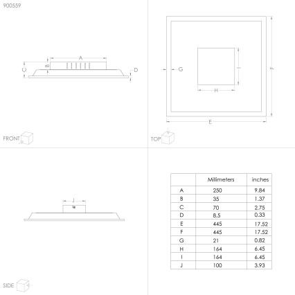 Eglo - LED Plafondlamp LED/28W/230V