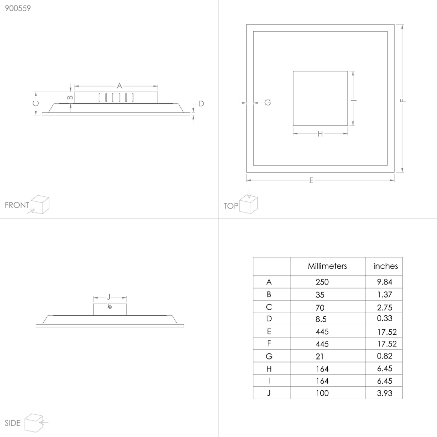 Eglo - LED Plafondlamp LED/28W/230V