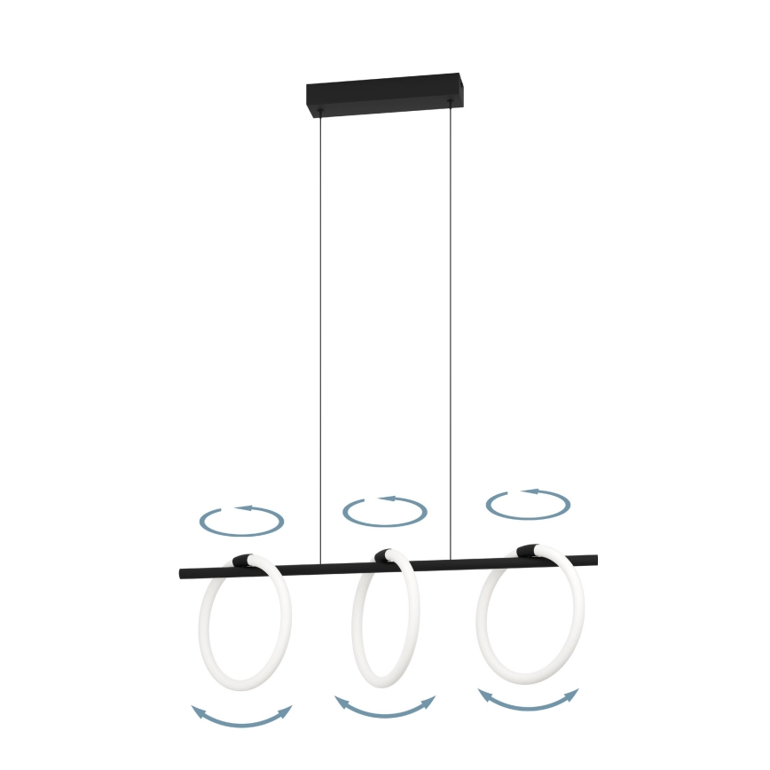 Eglo - LED hanglamp aan kabel 3xLED/9W/230V