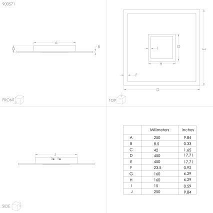 Eglo - LED RGBW Dimbare plafondlamp LED/21,5W/230V 3000-6000K + afstandsbediening