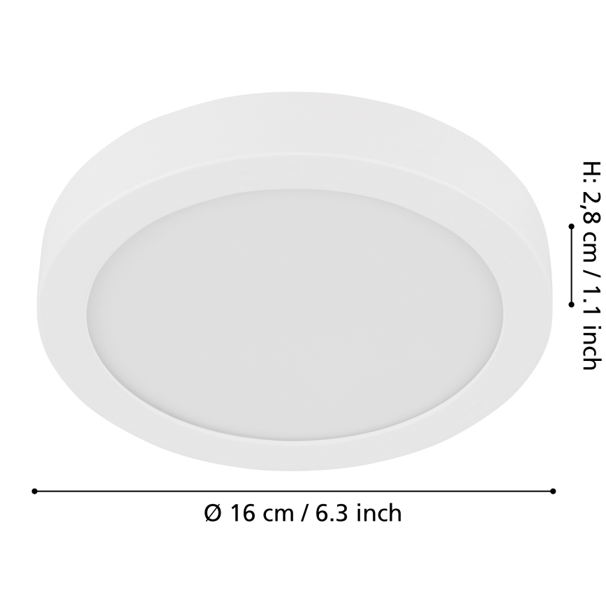 Eglo - LED Dimbaar Plafondlamp LED/11W/230V wit