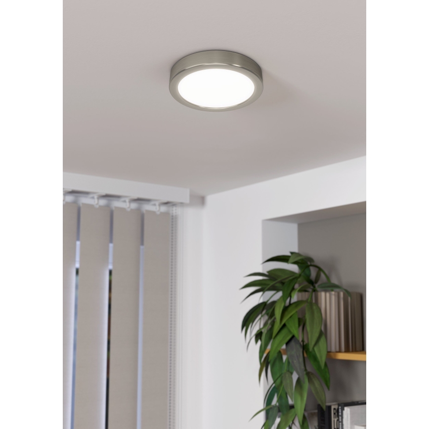Eglo - LED Dimbaar Plafondlamp LED/11W/230V Mat Chroom