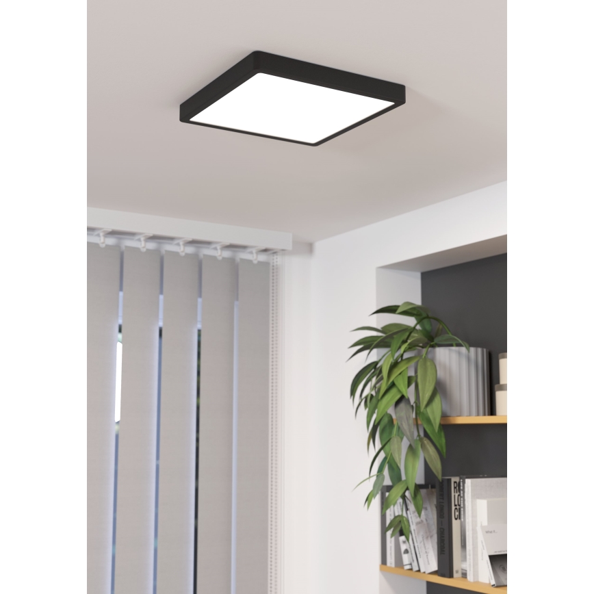 Eglo - LED dimbare plafondlamp LED/20,5W/230V zwart