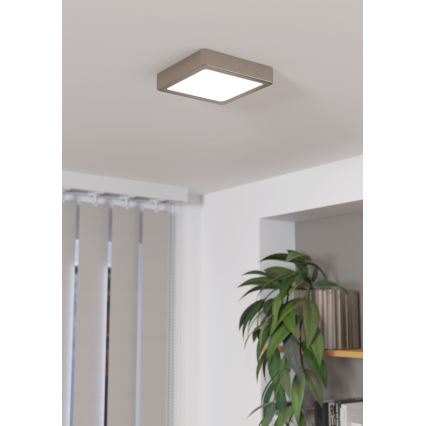 Eglo - Dimbare LED Plafondlamp LED/11W/230V mat chroom