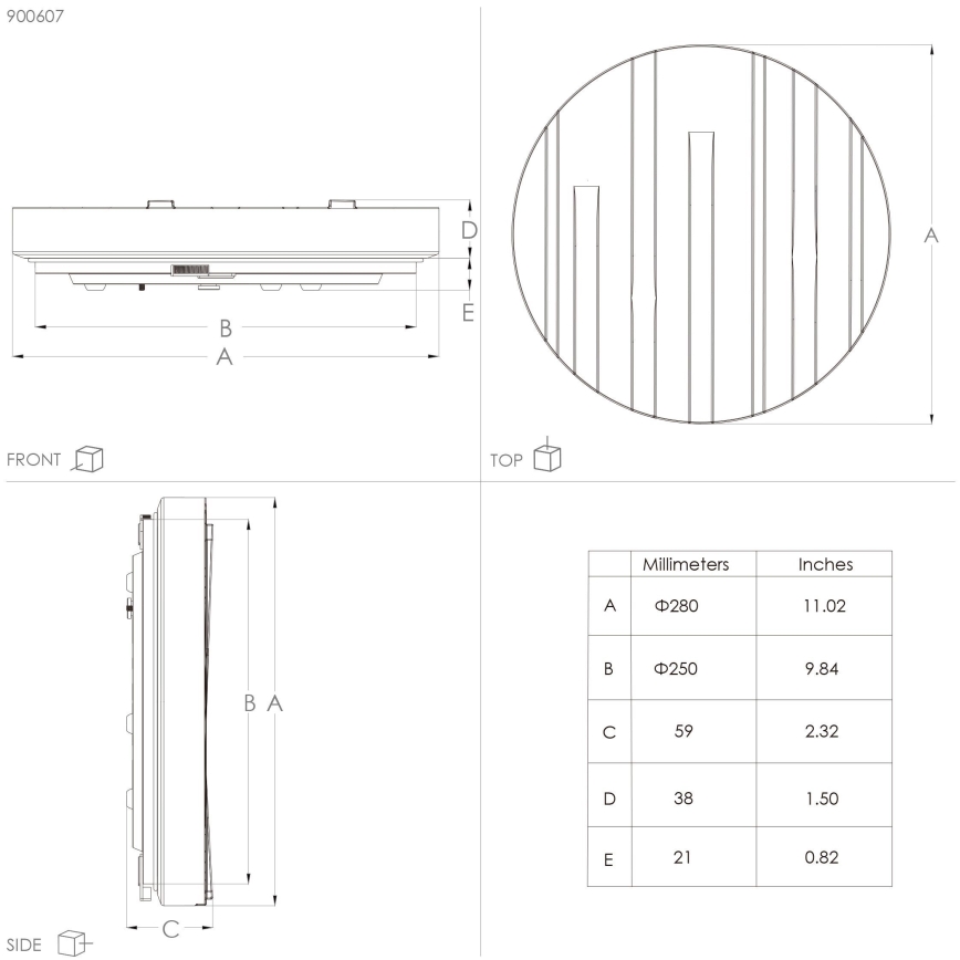 Eglo - LED Plafondlamp LED/10W/230V diameter 28 cm