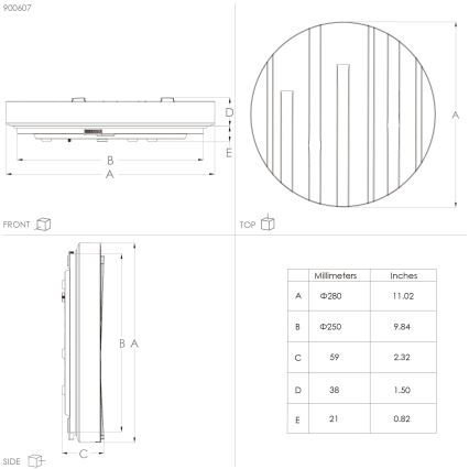 Eglo - LED Plafondlamp LED/10W/230V Ø 28 cm