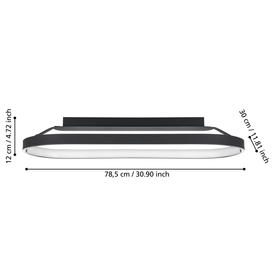 Eglo - LED dimbare plafondlamp LED/27W/230V