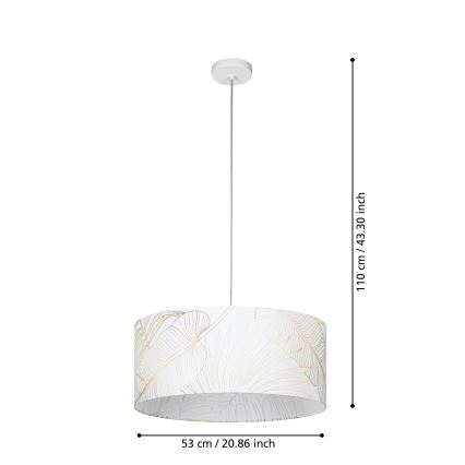 Eglo - Hanglamp aan een koord 1xE27/40W/230V
