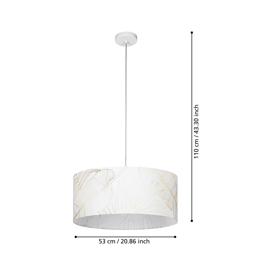 Eglo - Hanglamp aan een koord 1xE27/40W/230V