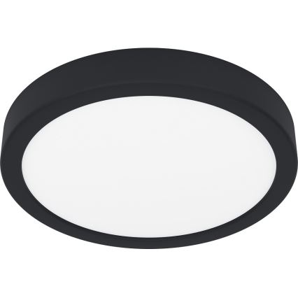 Eglo - LED plafondlamp voor badkamer LED/17W/230V zwart IP44 Ø 21 cm