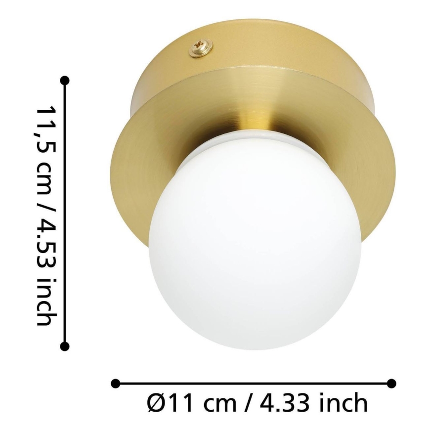Eglo - LED Badkamer plafondlamp LED/3,3W/230V IP44 goud