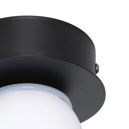Eglo - LED Badkamer plafondlamp LED/3,3W/230V IP44 zwart