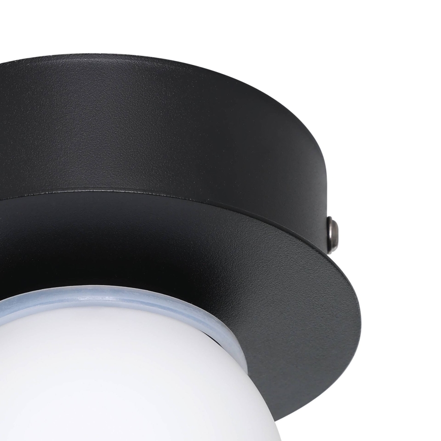 Eglo - LED Badkamer plafondlamp LED/3,3W/230V IP44 zwart
