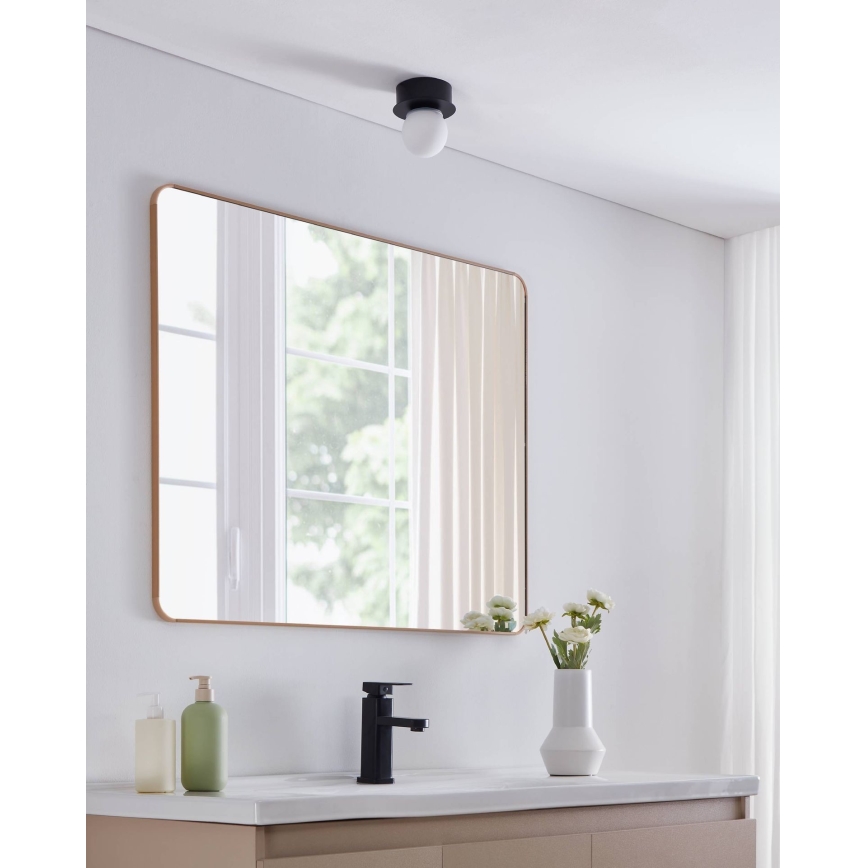 Eglo - LED Badkamer plafondlamp LED/3,3W/230V IP44 zwart