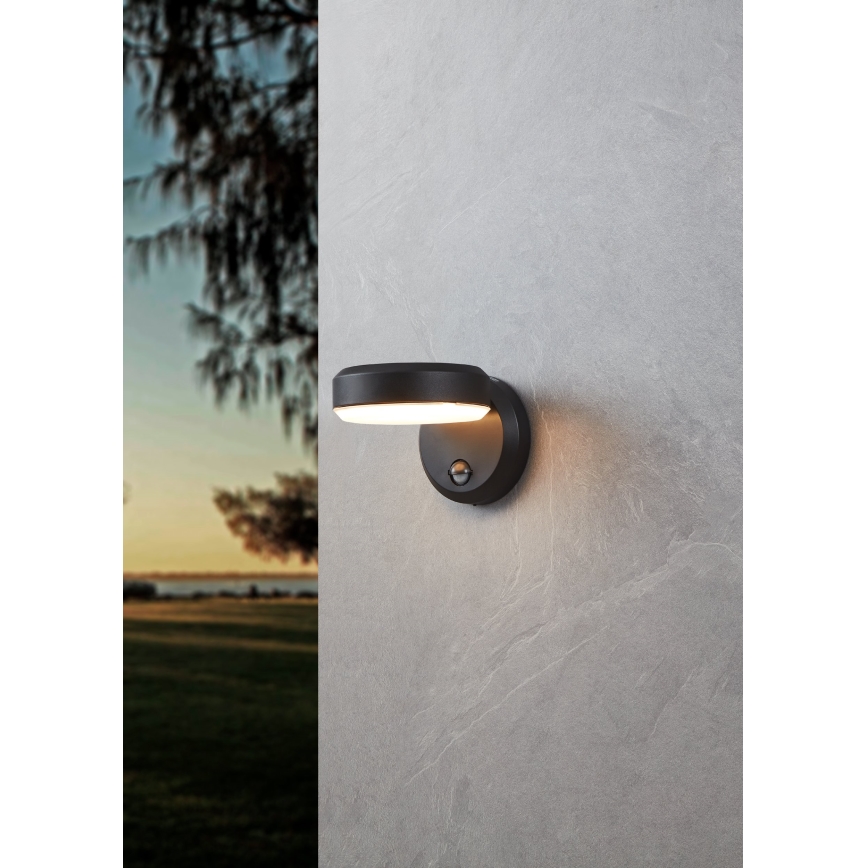 Eglo - LED Wandlamp voor buiten met sensor LED/10,8/230V IP44