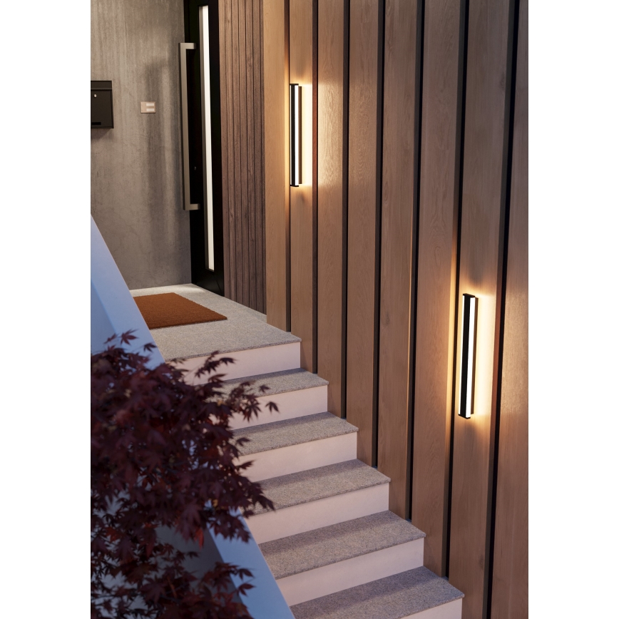 Eglo - LED Wandlamp voor buiten 2xLED/7W/230V 3000K IP55 zwart