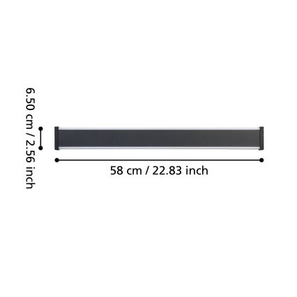 Eglo - LED Wandlamp voor buiten 2xLED/7W/230V 3000K IP55 zwart