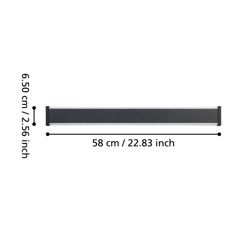 Eglo - LED Wandlamp voor buiten 2xLED/7W/230V 3000K IP55 zwart