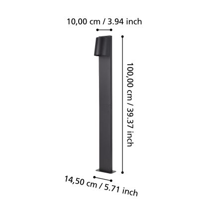 Eglo - LED Buitenlamp 1xGU10/4,6W/230V IP54