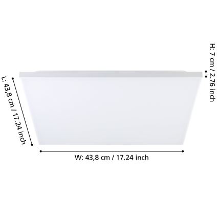 Eglo - LED Plafondlamp LED/21W/230V