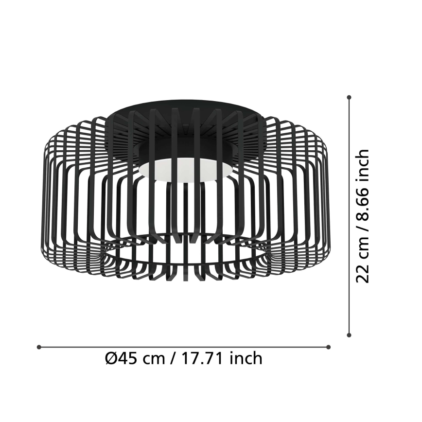 Eglo - LED RGBW Dimbare plafondlamp LED/22W/230V 2700-6500K