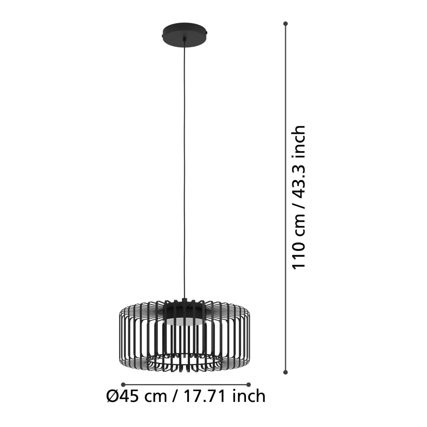 Eglo - LED RGBW Dimbare hanglamp aan een koord LED/22W/230V 2700-6500K