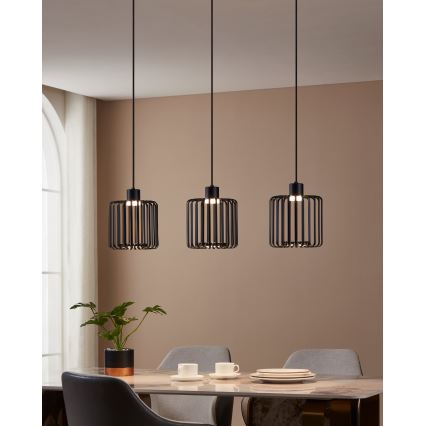 Eglo - LED RGBW Dimbare hanglamp aan een koord 3xLED/3,7W/230V 2700-6500K