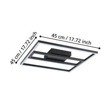 Eglo - LED RGBW Dimbare plafondlamp LED/21W/230V