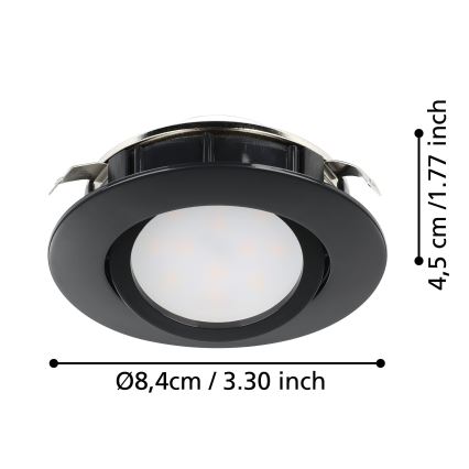 Eglo - Dimbare LED Inbouw lamp/5,5W/230V