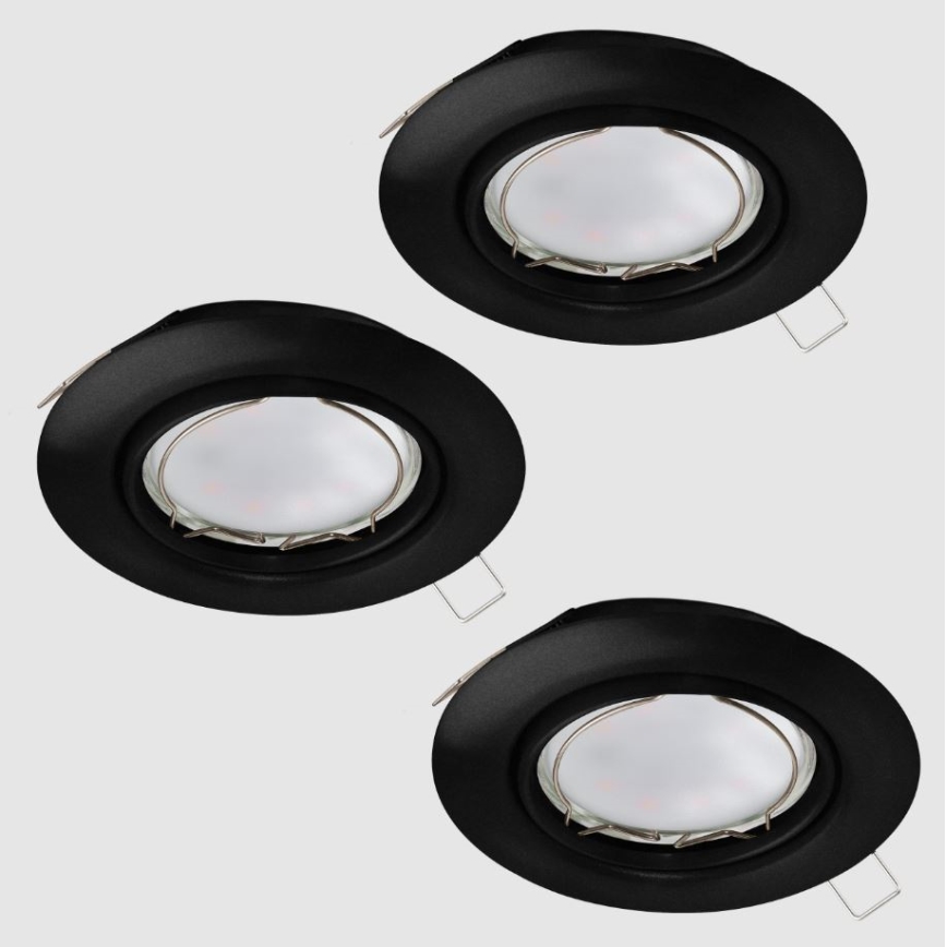 Eglo - SET van 3x LED Inbouwspot PENETO 1xGU10/4,6W/230V