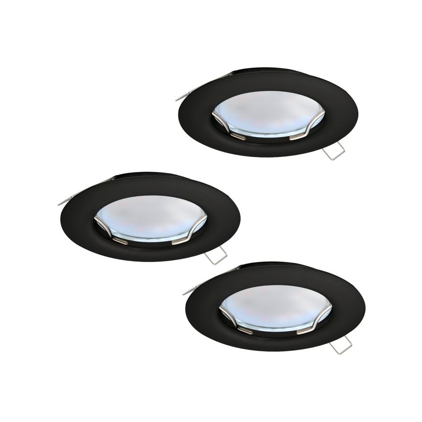 Eglo - SET van 3x LED Inbouwspot PENETO 1xGU10/2,8W/230V
