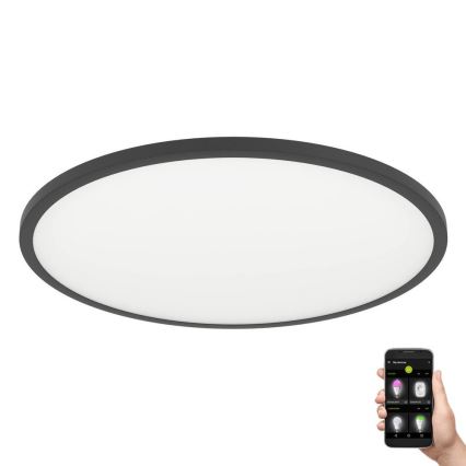 Eglo - Dimbare LED plafondlamp LED/33,5W/230V diameter 45 cm zwart