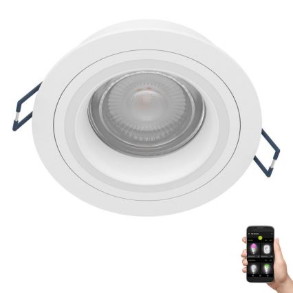 Eglo - LED RGBW Dimbare hangende plafondverlichting LED/4,7W/230V wit