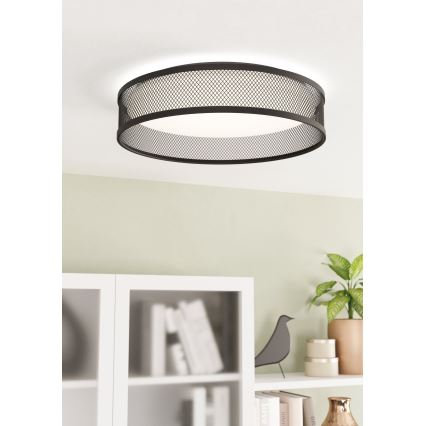 Eglo - LED Plafondlamp LED/20W/230V zwart