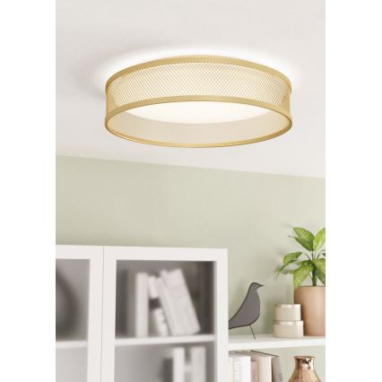 Eglo - LED Plafondlamp LED/20W/230V goud