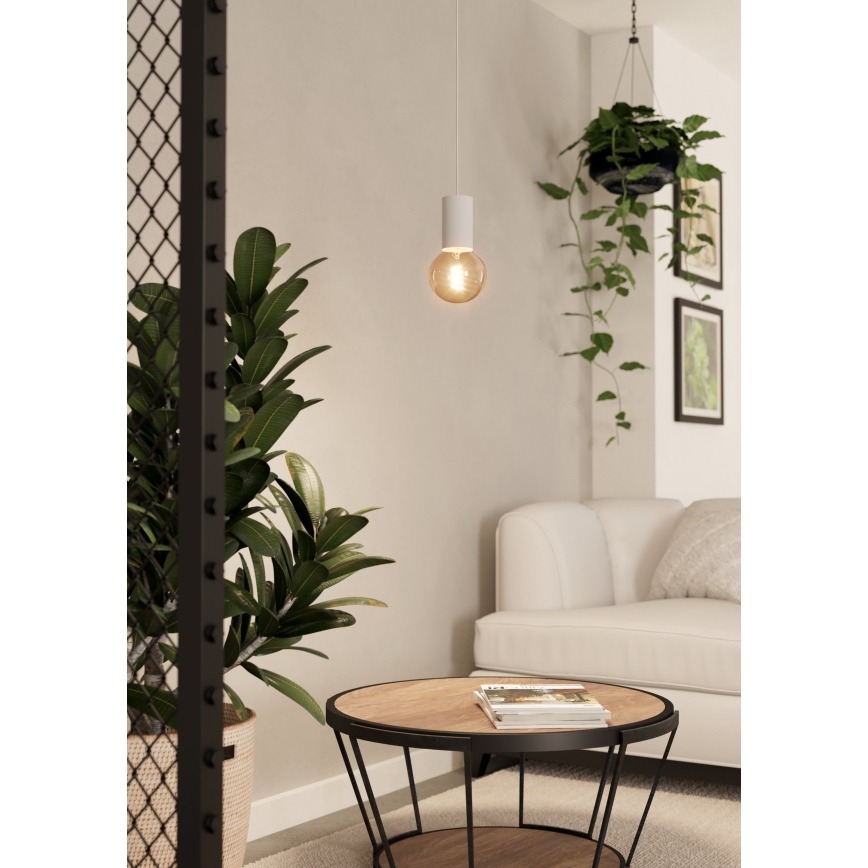 Eglo - Hanglamp aan een koord 1xE27/40W/230V wit