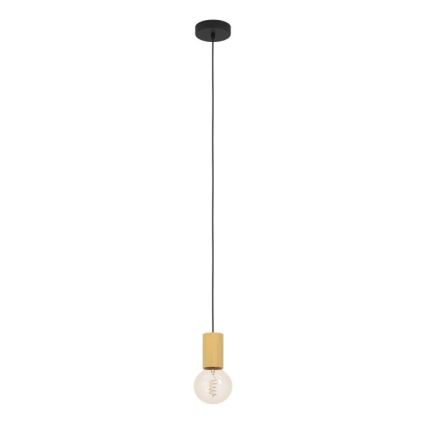 Eglo - Hanglamp aan een koord 1xE27/40W/230V bruin
