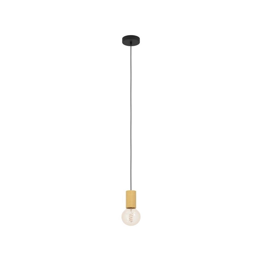 Eglo - Hanglamp aan een koord 1xE27/40W/230V bruin